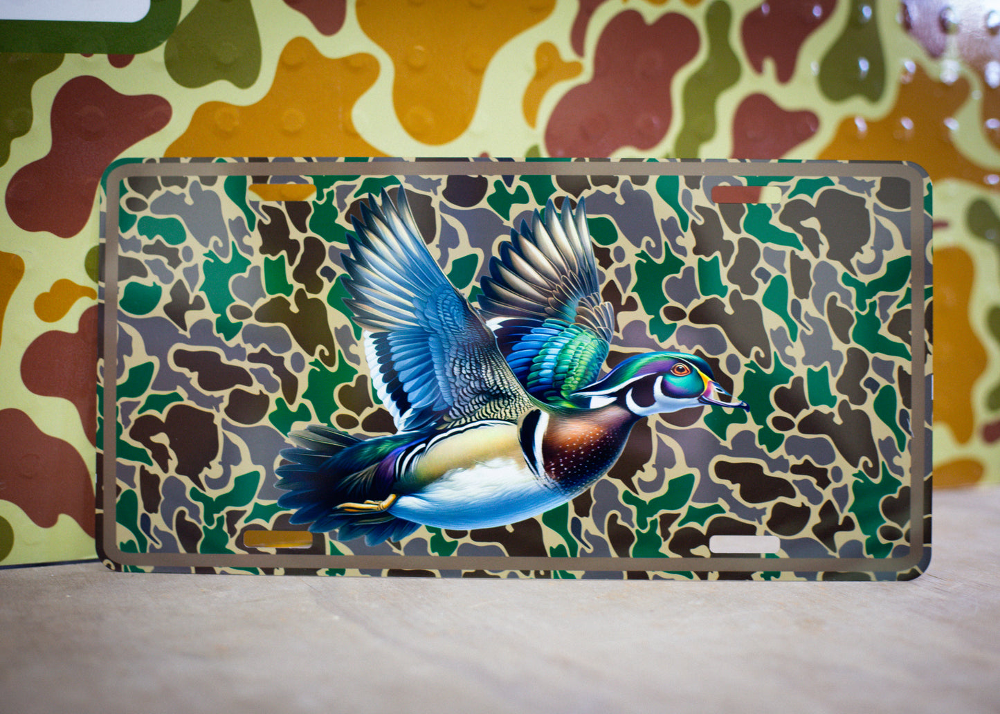 Wood duck - car tag