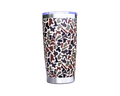 Tumbler with camouflage pattern on a white background