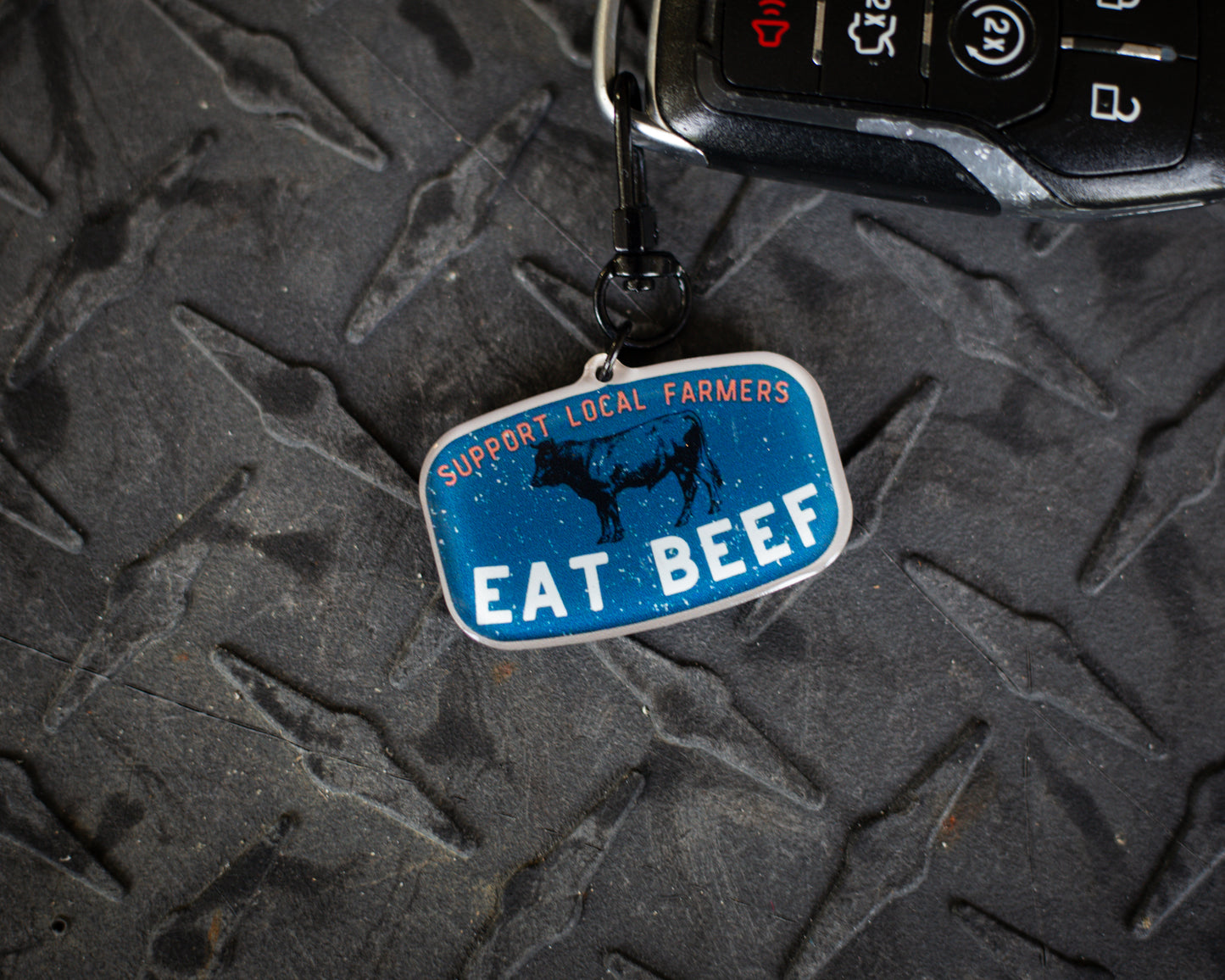 Eat Beef - Keychain