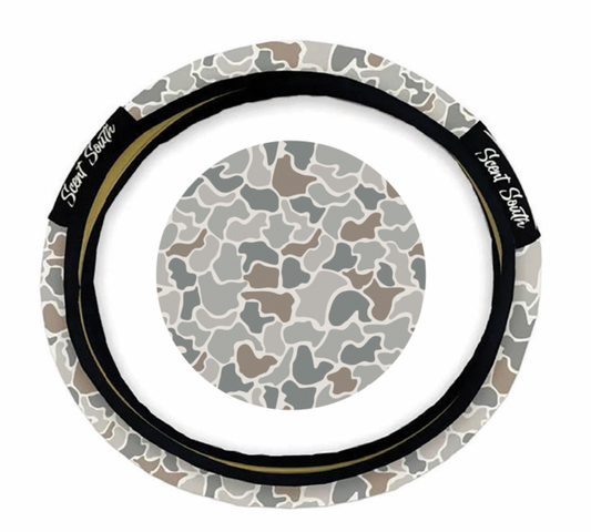 Graystone camo - Steering wheel cover