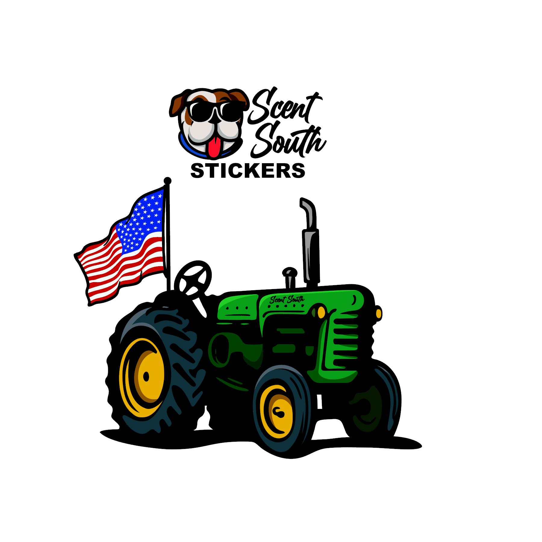 Tractor Rodeo Sticker Tractor - Sticker – Scent South